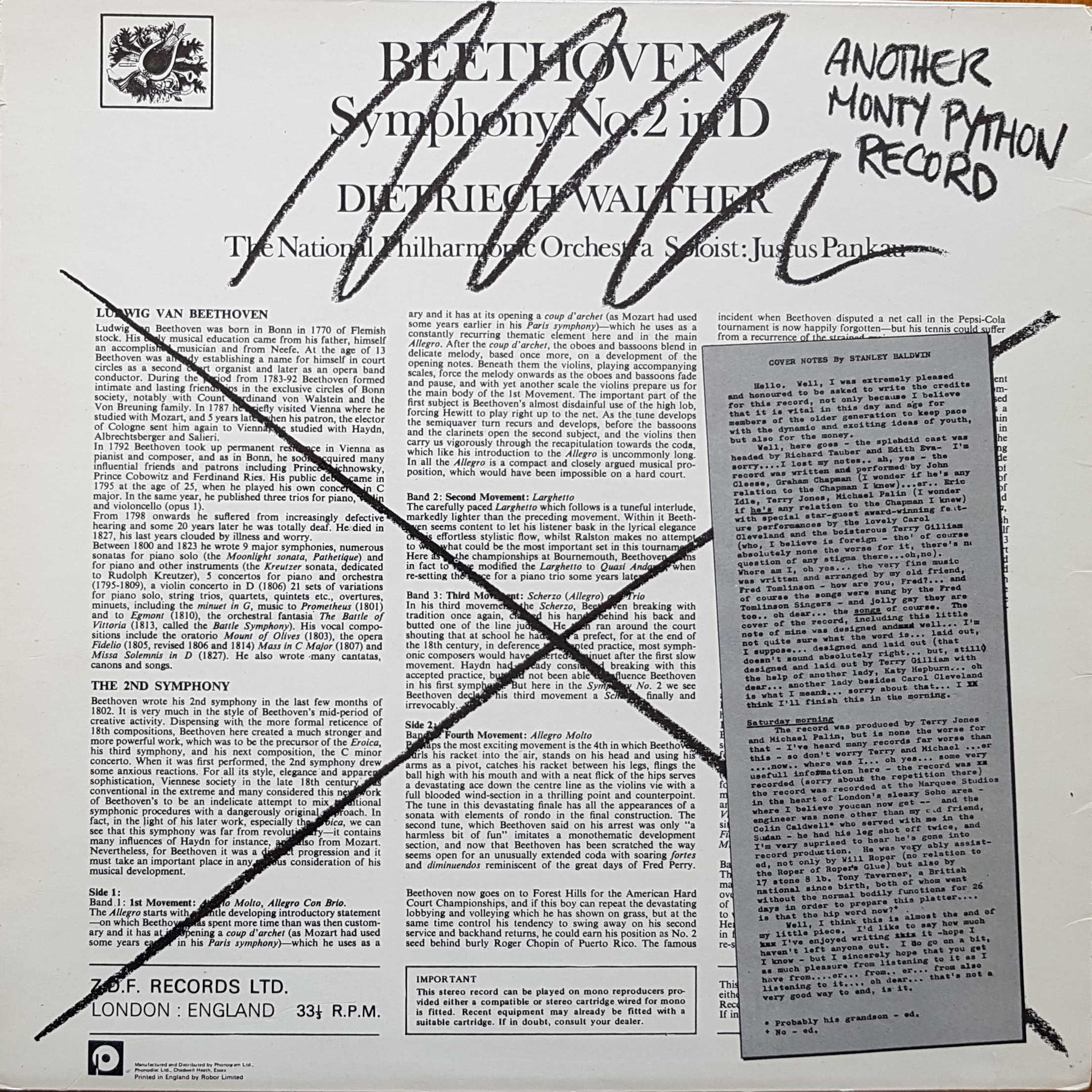 Picture of CAS 1049 Another Monty Python record by artist Monty Python from the BBC records and Tapes library